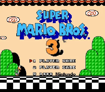 Super Mario Bros. 3 (USA) (Rev 1) (Virtual Console) screen shot title